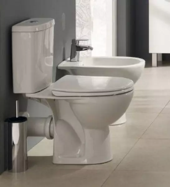 Tualete ar tiešu atbrīvošanu: tualetes īpatnības ar horizontālu aizplūšanu. Kāds ir labākais veids: tiešs vai slīps? Izmēri, augstums un citi parametri 10548_12