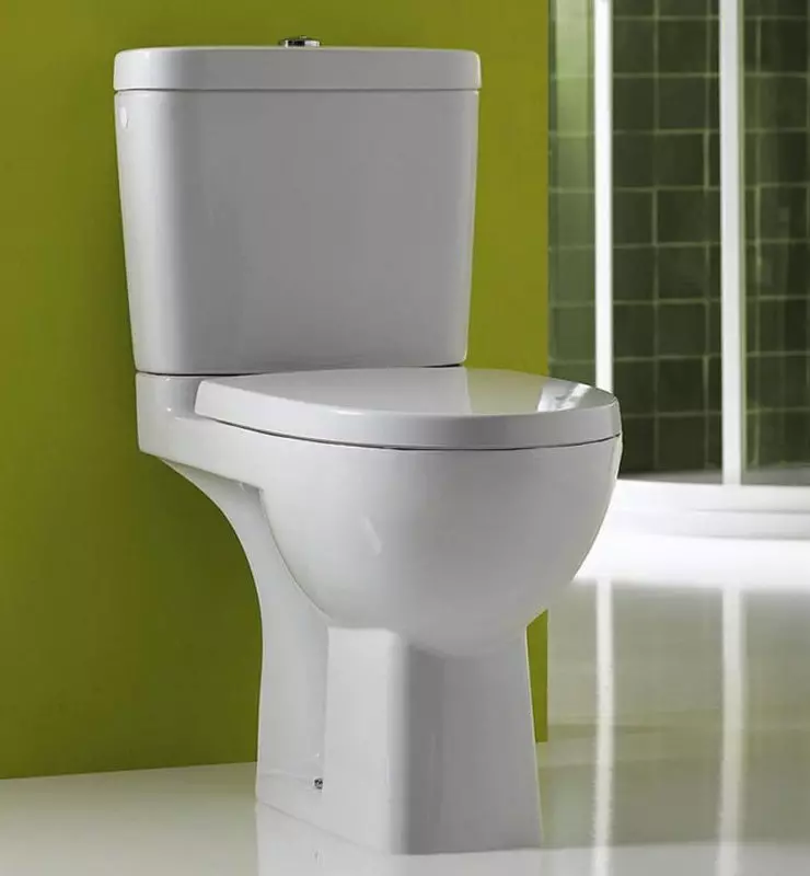 Toilet dengan rilis langsung: Keunikan toilet dengan tiriskan horizontal. Apa cara terbaik: langsung atau miring? Ukuran, tinggi dan parameter lainnya 10548_23
