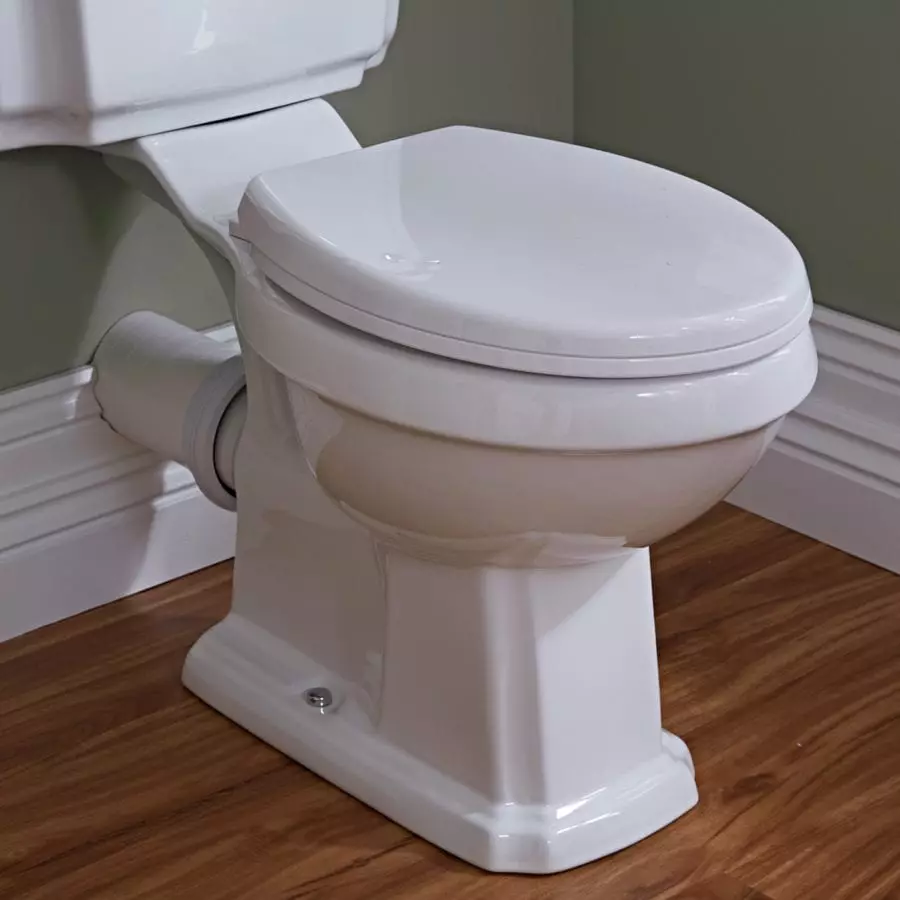 WC sa direktnim izdanja: Specifičnosti WC sa horizontalnim odvod. Koji je najbolji način: direktno ili kosi? Veličina, visina i druge parametre 10548_7