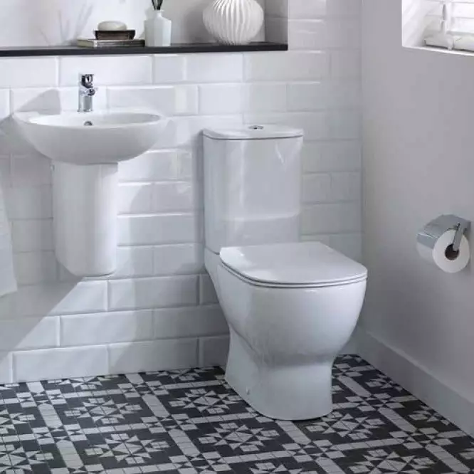 Ideel standard toiletter: gulv, suspenderet og andre typer toiletskåle, oversigt over modeller med mikrolift, Connect, Tesi Aquablade og Ocean 10553_23