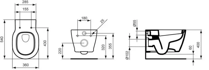 Toilet na may function na bidet: Pendant toilet Dalawang sa isa na may built-in na toilet bidet, floor toilet, na sinamahan ng BIFT, mga review 10554_34