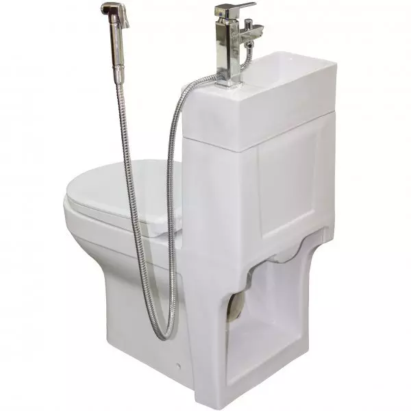 Choo na kazi ya bidet: choo cha pendant mbili kwa moja na bidet iliyojengwa katika choo, sakafu ya sakafu, pamoja na bift, kitaalam 10554_37