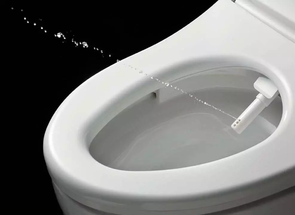 WC sa funkcija bideika: privjesak toalet dva u jednom sa ugrađenim toaletnim bideom, podnim toaletom, u kombinaciji sa biftom, recenzijama 10554_6