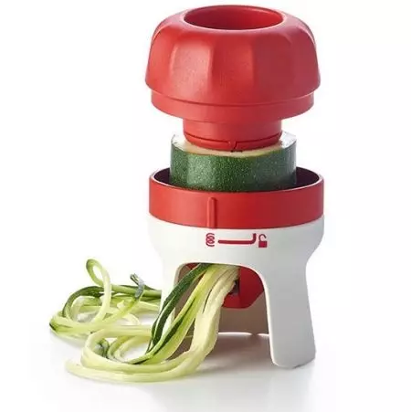 Spiralizer: Pour les pommes de terre et autres légumes. Slicer à gratterie en spirale et spiralque électrique, spiralacère de la buse pour la coupe de la figure 10581_17