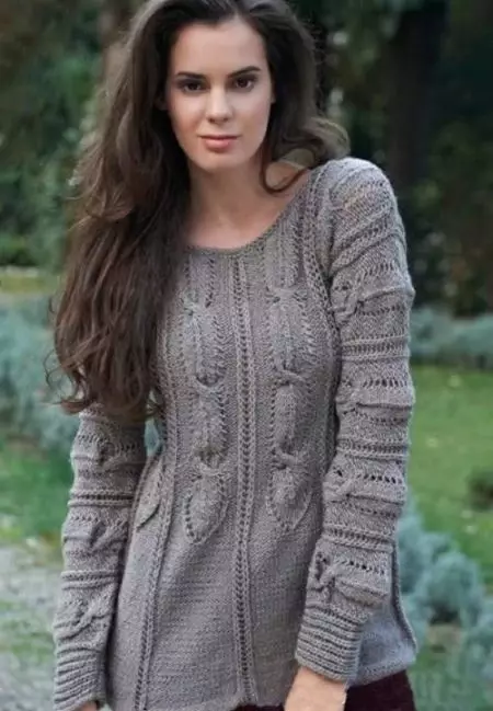 Knitted Pullovers 2021 (53 foto's): Populêre frouljusmodellen 1061_14