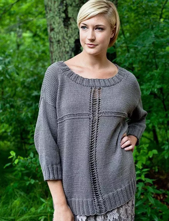 Knitted Pullovers 2021 (53 foto's): Populêre frouljusmodellen 1061_30