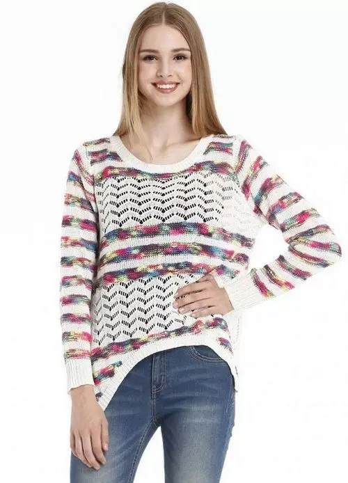 Knitted Pullovers 2021 (53 foto's): Populêre frouljusmodellen 1061_47
