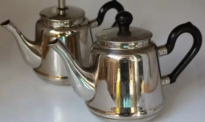 Metal Brewing Teapots (13 ảnh): Ấm kett bằng thép không gỉ và ấm trà đồng, sản phẩm tráng men và các loại khác 10647_11