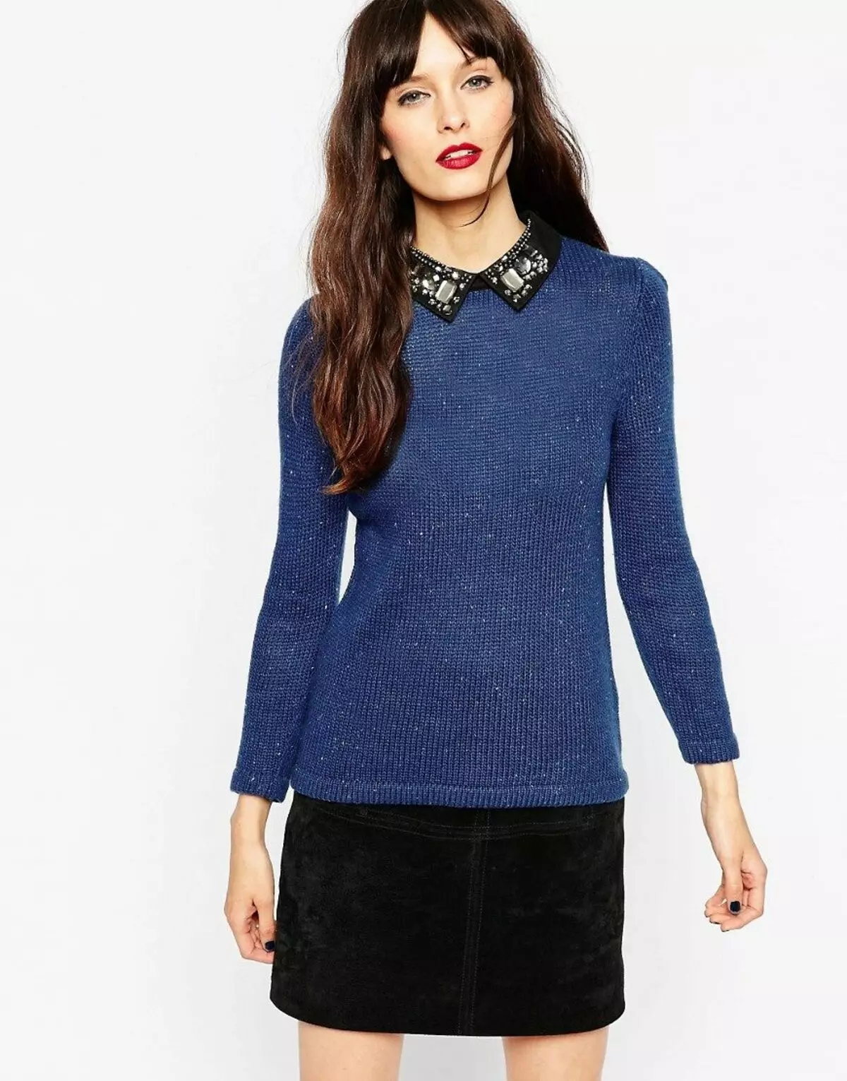 Emakumezko Cashmere Jumper (66 argazki): V-lepoarekin, Cashmere Jumper klasikoarekin 1065_31