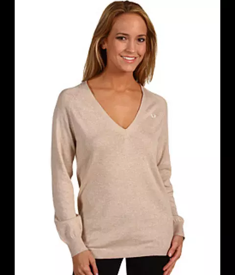 Female Cashmere Jumper (66 Valokuvat): V-kaula, Classic Cashmere Jumper 1065_4