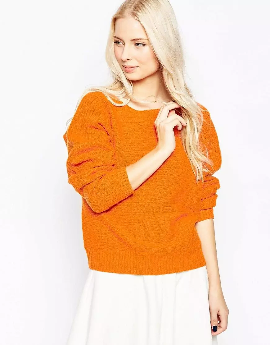 Emakumezko Cashmere Jumper (66 argazki): V-lepoarekin, Cashmere Jumper klasikoarekin 1065_44