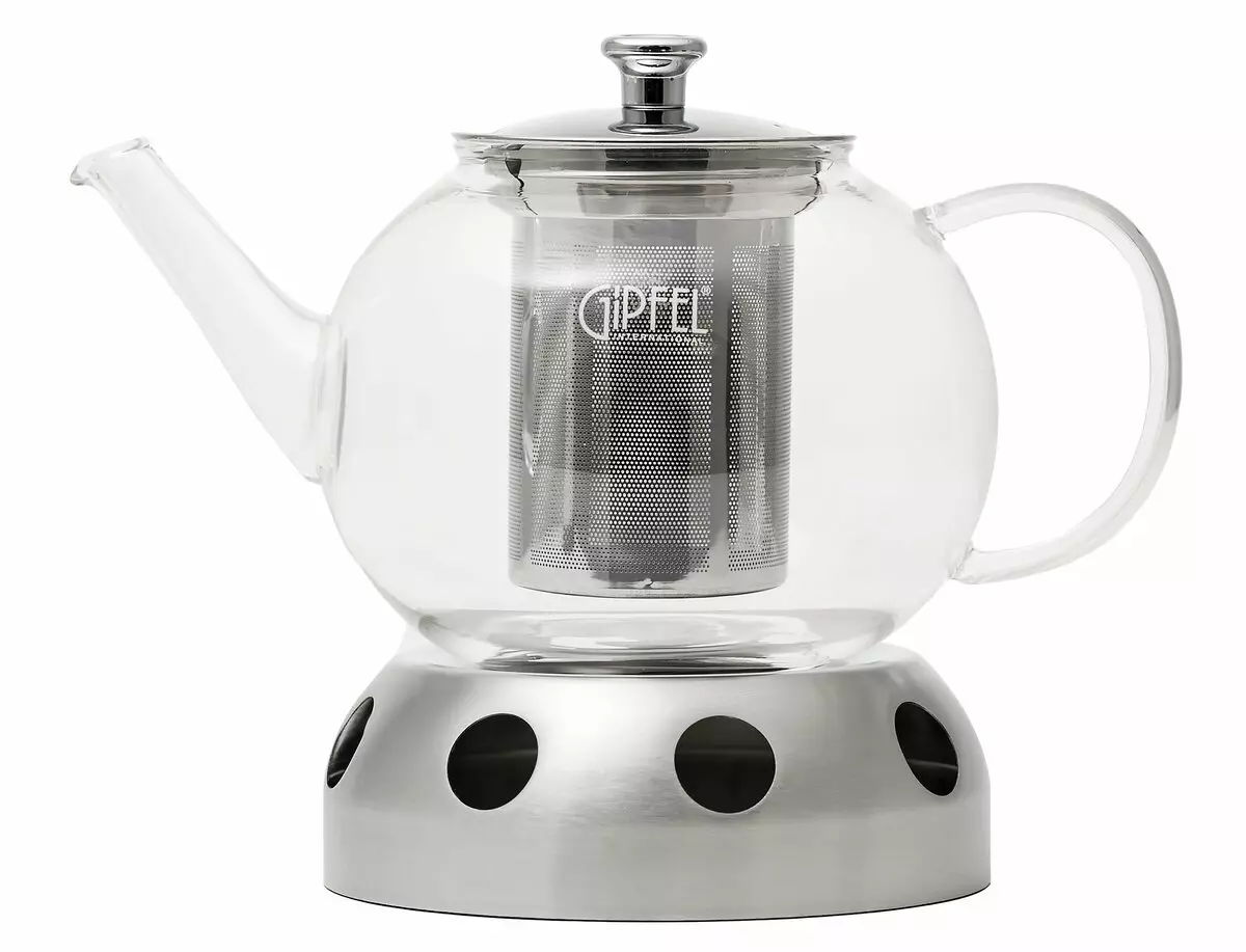 Tasing Teapot dipanaskeun tina lilin: Tarjamah kaca sareng teaster keramik nganggo nangtung sareng lilin 10734_2