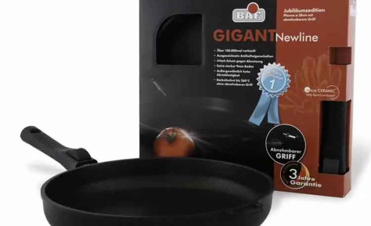 Cookware për pllaka induksion: Çfarë të përshtatshme? Si të zgjidhni një grup për një panel gatim? Shenjat e induksionit. Vlerësim Prodhuesit 10741_50