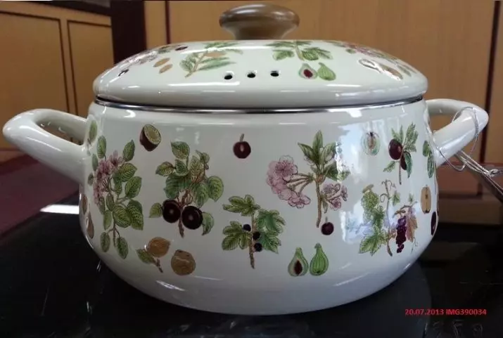 ホーロー鍋（27枚）：ロシアと他のモデルの生産の鍋の説明。それは、オーブンに入れてすることは可能ですか？ステンレス製の皿との比較。 10761_20