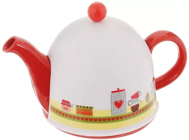 Teapot (42 sary): lovia ho an'ny dite mafana, modely misy bokotra sy kofehy, Gipfel ary avo kokoa, Mayer & Boch ary Bodum 10779_37