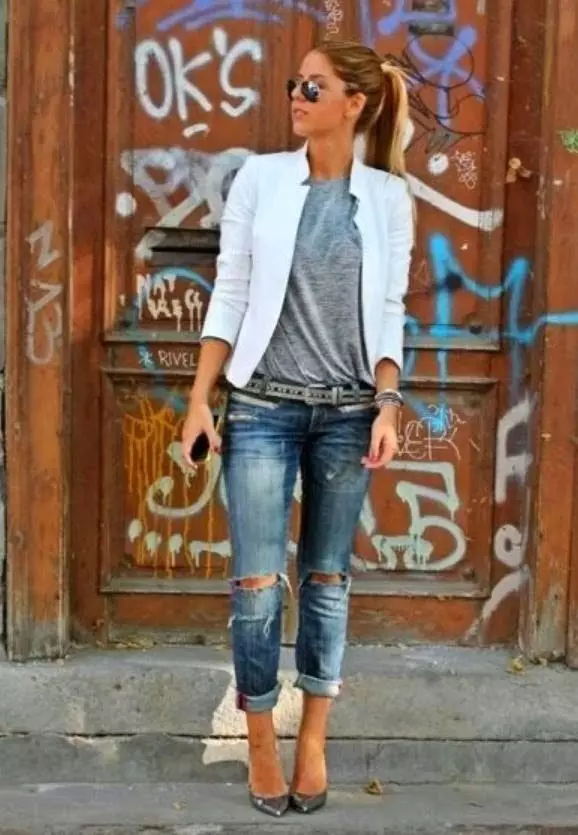 Giacca con jeans (132 foto): come scegliere 1077_31
