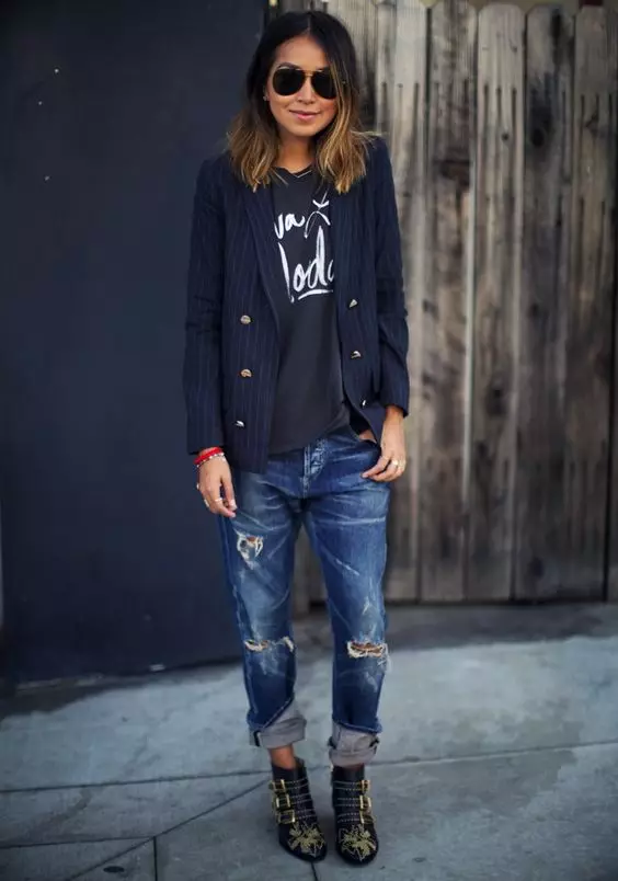 Giacca con jeans (132 foto): come scegliere 1077_59