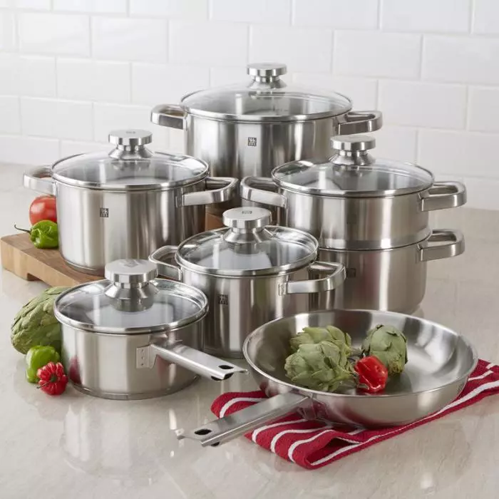 ドイツのパン：Pan Zwilling and Fissler、Bekker、Webber、喜び、ドイツの他のメーカーの喜びの特徴 10804_6