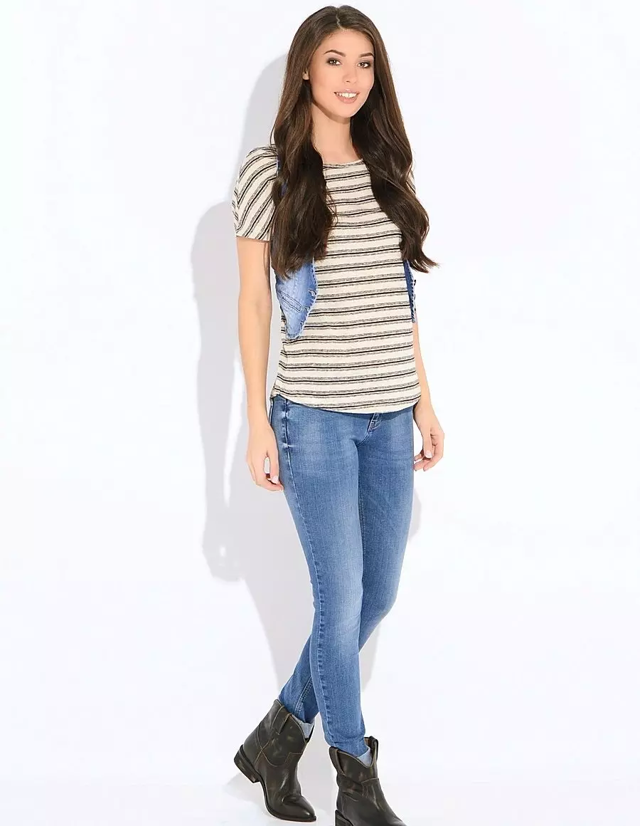 Stretch traperice (52 fotografije): što jest, ženski jeans modeli 1081_14