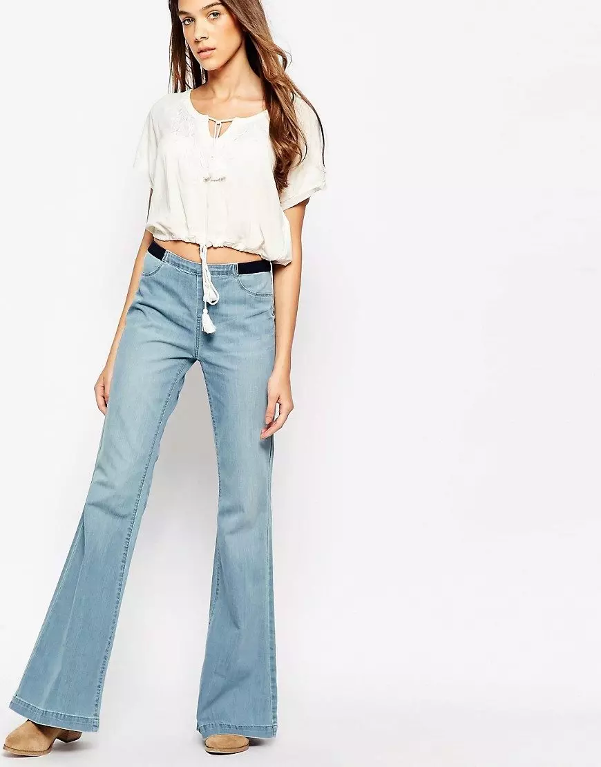 ဂျင်းဘောင်းဘီကိုဆန့် (52 ခု) - အဘယျသို့အဘယျသို့, အမျိုးသမီးဆန့် jeans မော်ဒယ်များ 1081_31