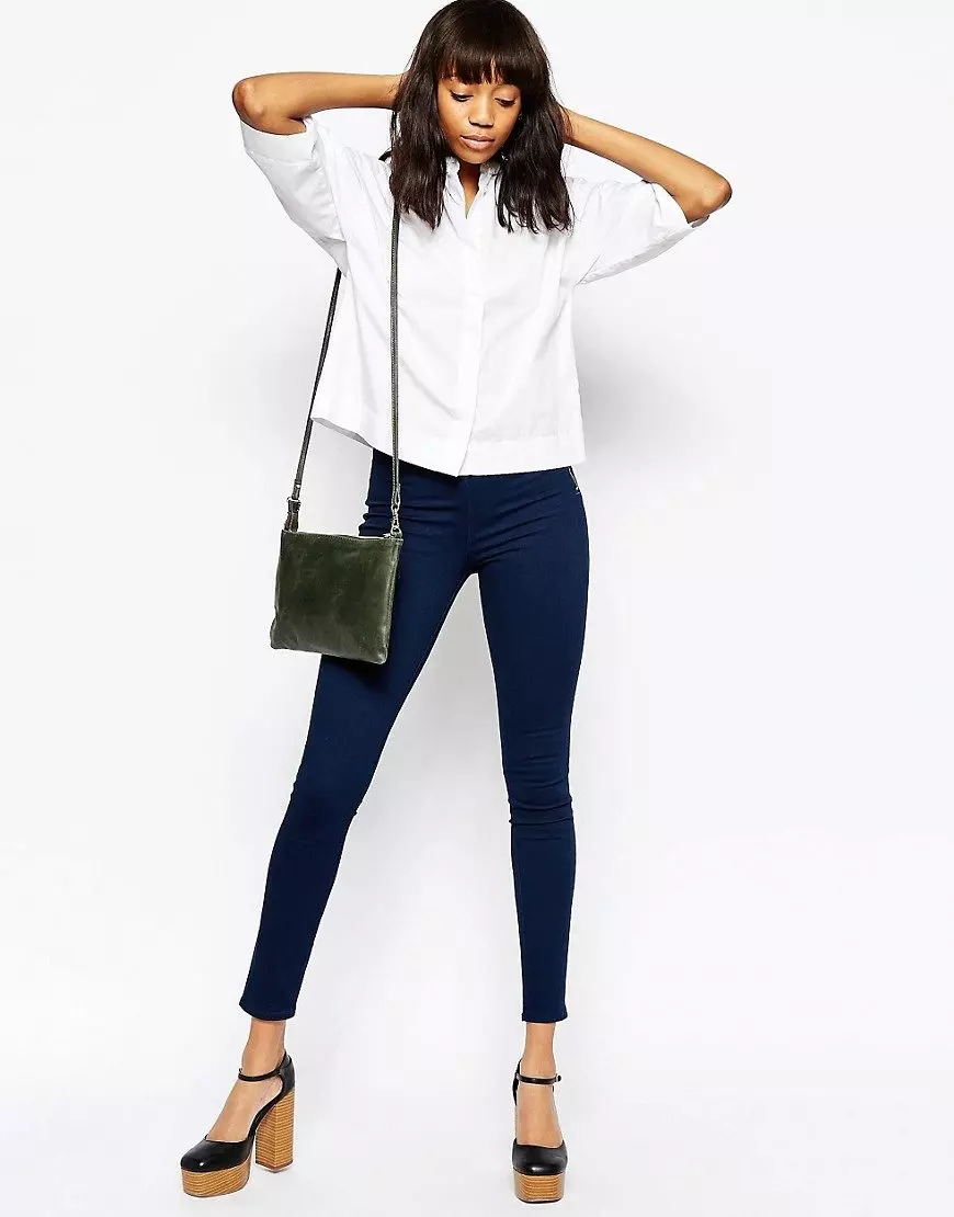 Stretch traperice (52 fotografije): što jest, ženski jeans modeli 1081_7