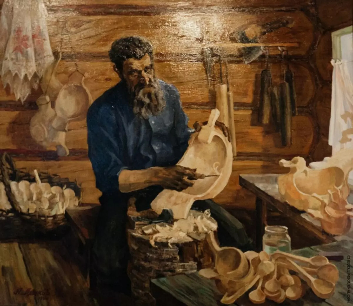 木制菜肴（29张照片）：餐厅的一次性木制品，俄罗斯绘制套装的特点乌克兰菜 10852_4