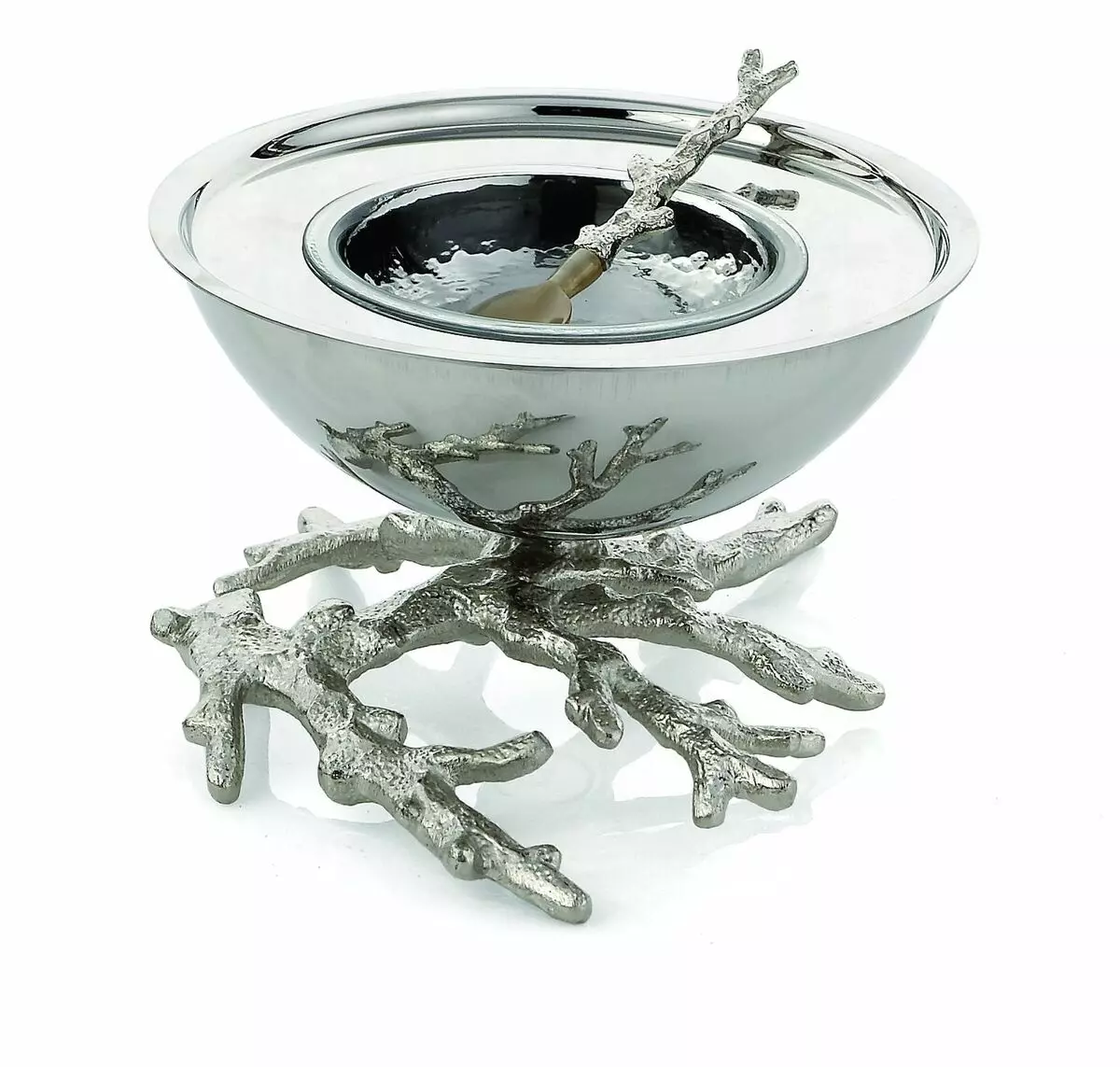 Ichornan (41 fotos): Silverware, decorado com FINFT, modelos de cristal com colher e tampa, fisher e 