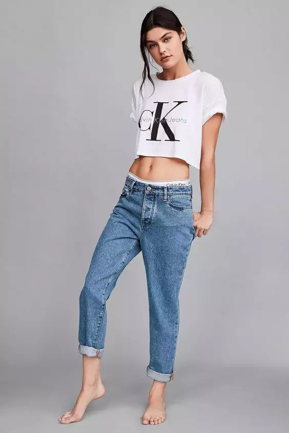 Kelvin Klein Jeans (49 fotografií): Dámske modely Calvin Klein, Rozmerová sieť a recenzie 1085_28