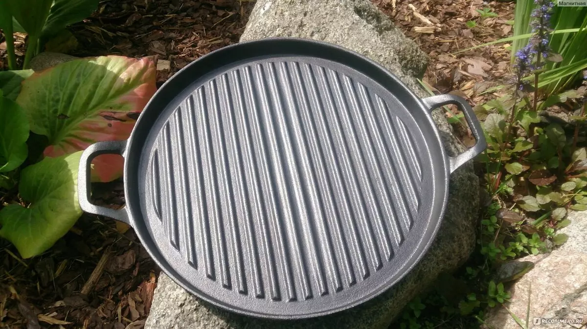 Fissman Frying Pan: Tsananguro yeiyo grill grill, cast-iron frying pani uye mamwe marudzi. Ongororo 10876_12