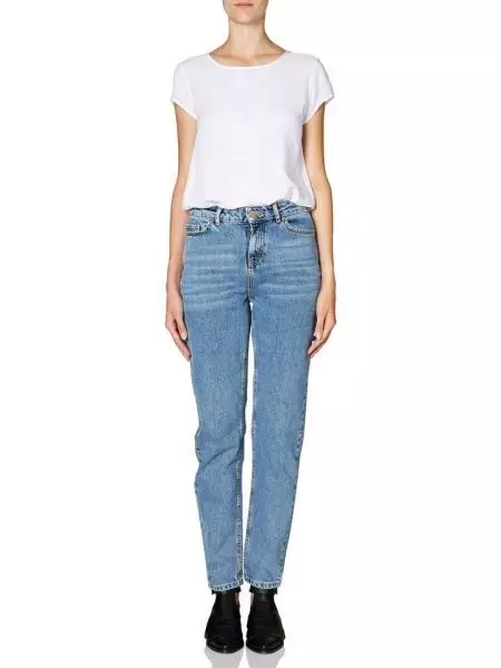 Amerikaanske Jeans: Damesmerken jeans fan Amearika, hoe it orizjineel te ûnderskieden 1089_67