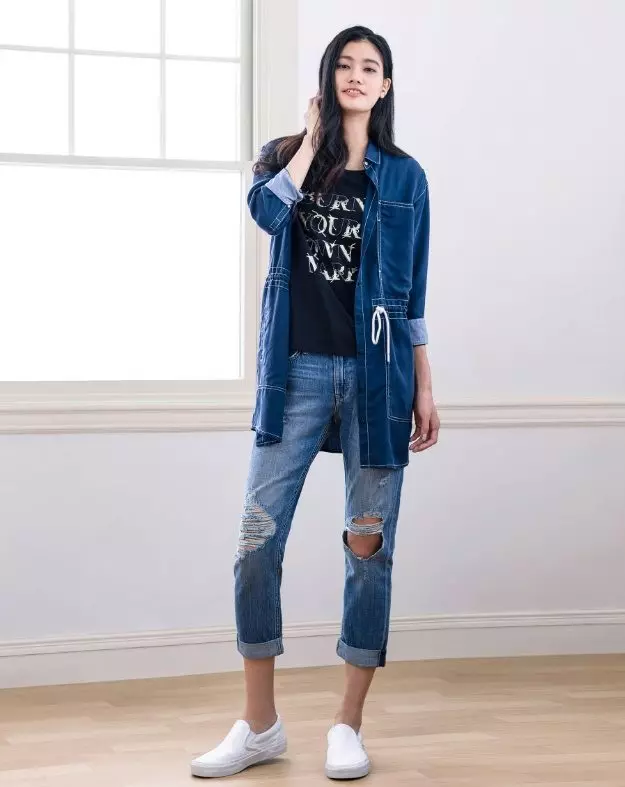 Ли джинсы (52 фото): Хатын-кызлар модельләре, оригиналны ялганнан аерырга 1091_46
