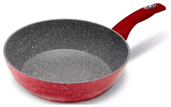Titanium-Coated Frying Pan: Pluses ແລະ mincanta minuses. ວິທີການເລືອກຮູບແບບທີ່ດີ? ການທົບທວນຄືນ 10928_18