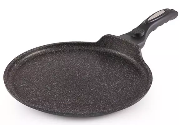 Ferramiento de ferro fundido para panqueiques: características dunha pancake tixola de fundición. Como rodar? Comentarios 10930_10
