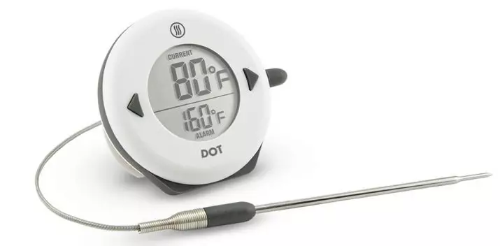 Termometer dengan dipstick: Apa itu termometer dapur digital dengan probe jarak jauh? Varietas elektronik dan mekanik untuk mengukur suhu hidangan panas 10953_15