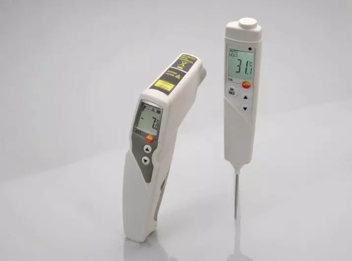 Thermometers met een dipstick: wat is een digitale keukenthermometer met een externe sonde? Elektronische en mechanische variëteiten voor het meten van de temperatuur van hete gerechten 10953_19