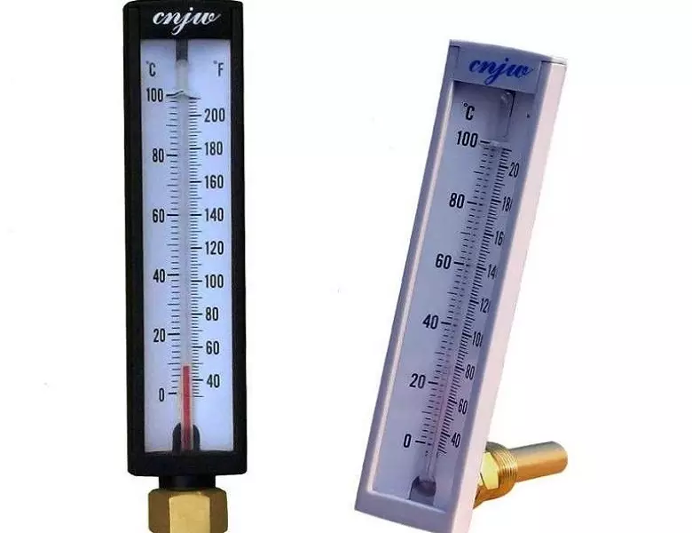 Bir yağ çubuğu olan termometreler: uzak bir prob ile dijital mutfak termometresi nedir? Sıcak yemeklerin sıcaklığını ölçmek için elektronik ve mekanik çeşitler 10953_7
