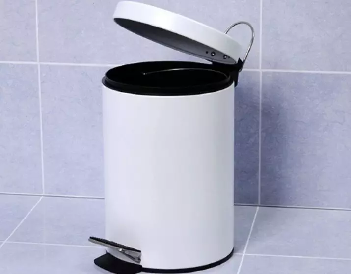 Dourborn with pedal: Pedal bucket for garbage with a lid. Plastic and metal garbage containers 10956_8