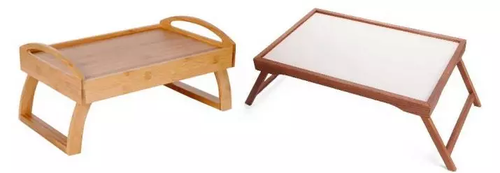 Піднос для сніданку в ліжко: моделі на ніжках і складаний столик-піднос, дерев'яний виріб для їжі в ліжко і варіанти з подушкою 10958_6