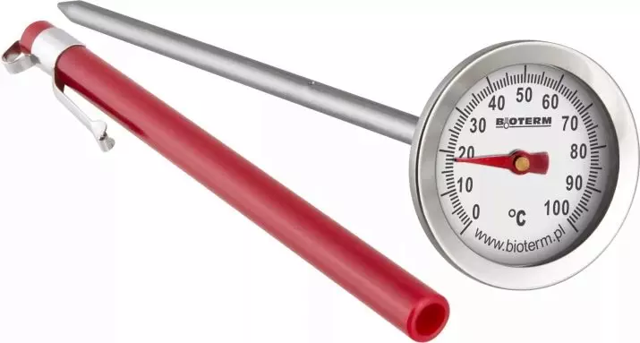 Kjøtt termometre: Slik bruker du trådløse enheter og med en ekstern nål? Hvordan bestemme beredskapstemperaturen på bordet? 10974_10