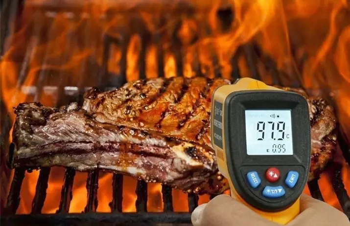 Fleischthermometer: So verwenden Sie drahtlose Geräte und mit einer Remote-Nadel? Wie erstellt man die Bereitschaftstemperatur auf dem Tisch? 10974_13