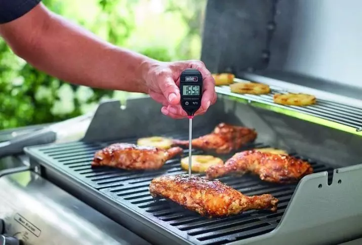 Fleischthermometer: So verwenden Sie drahtlose Geräte und mit einer Remote-Nadel? Wie erstellt man die Bereitschaftstemperatur auf dem Tisch? 10974_25