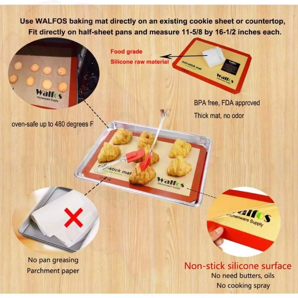 Silicone Baking Mat: Cara menggunakan karpet anti-tongkat kuliner untuk memanggang? Ulasan 10977_23