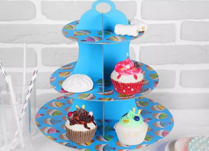 Cake Stand: bir qapaq və çox pilləli plitələr ilə Acknotes, bir toy tort və digər növlər üçün bir piyada bir yeməyi stand 10983_17