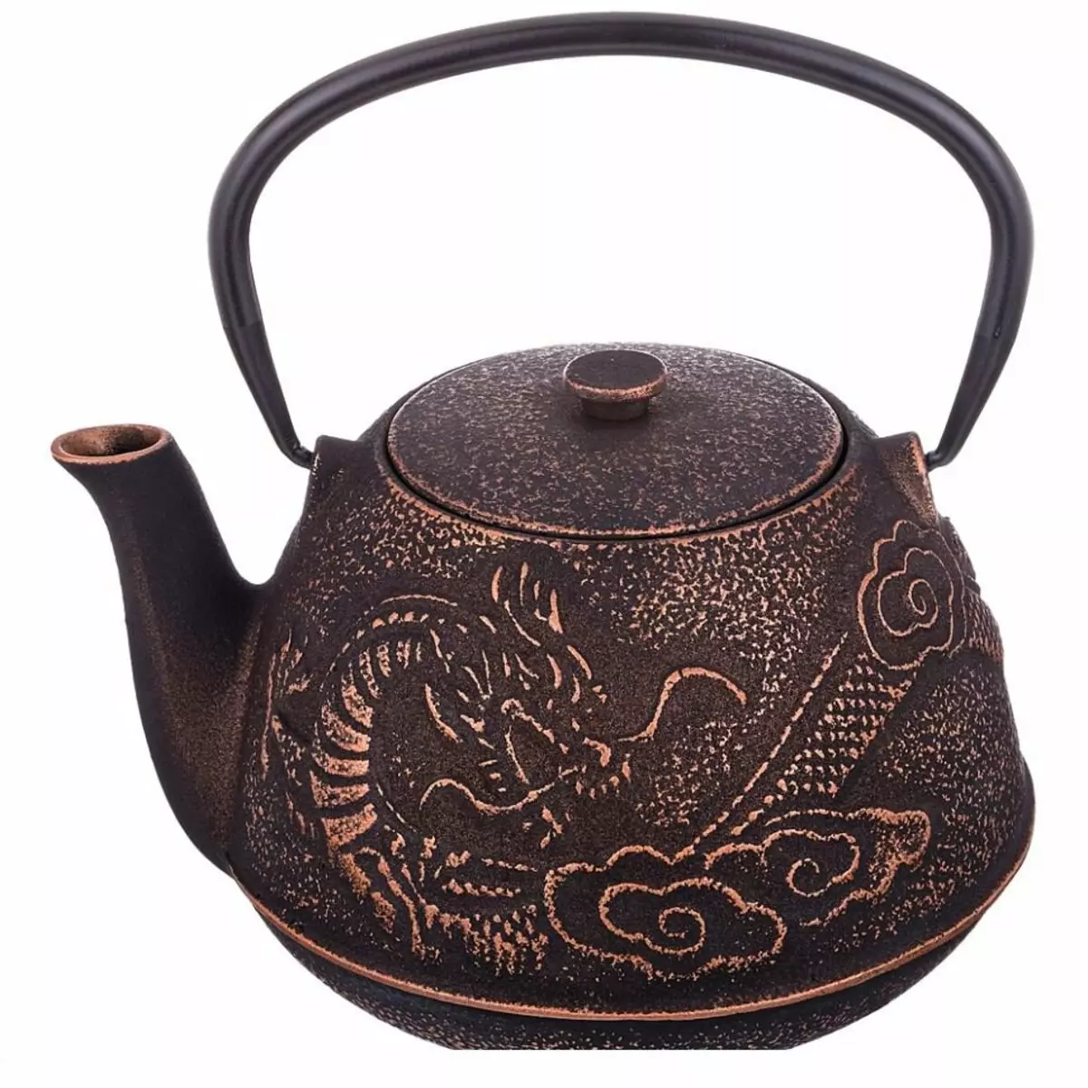 鋳鉄溶接のティーポット：茶醸造のために鋳鉄からやかんを選ぶには？長所と短所。レビュー 10986_11