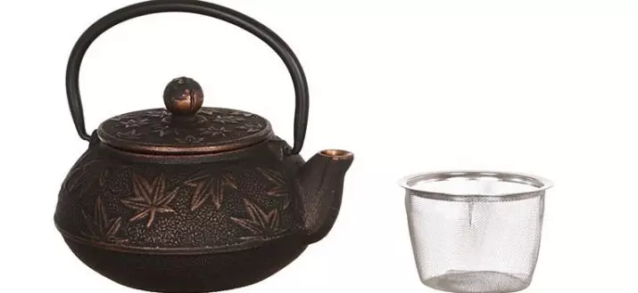 Cast Iron Welding Teapots: Giunsa Pagpili ang usa ka Kettle gikan sa Cast Iron alang sa Tsa Brewing? Mga bentaha ug mga kakulangan. Mga review 10986_18