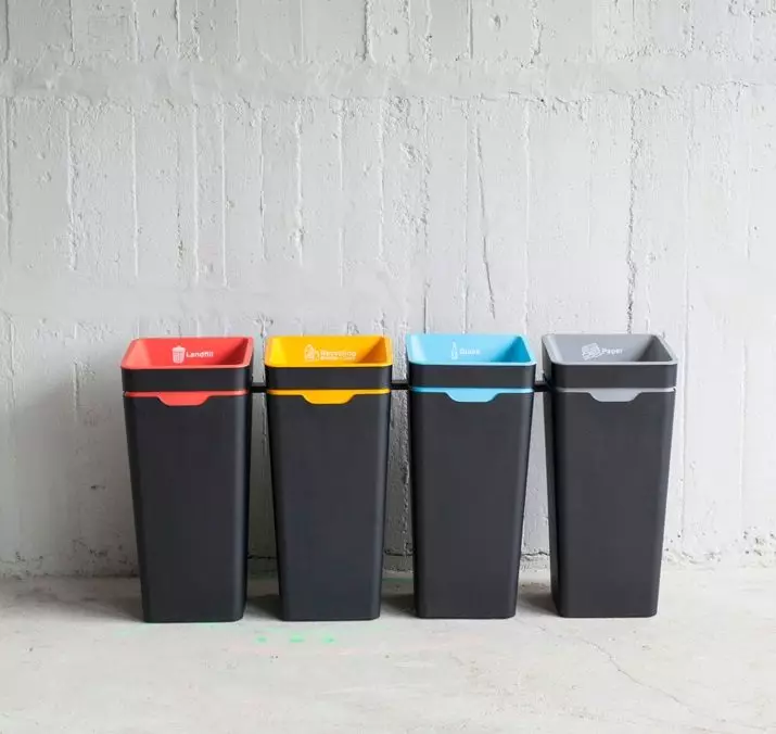 家中單獨垃圾收集的桶：各種鏟斗分離垃圾。選擇垃圾桶，用於將廢物分類到廚房中 10992_6