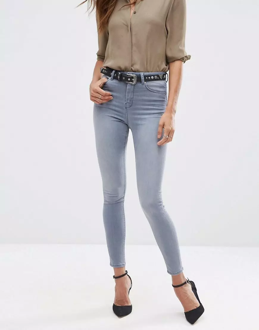 Jeans Skinny (75 fotos): o que é, os modelos femininos, co que usan zapatos, cales son as diferenzas para o delgado de Slim 1100_8
