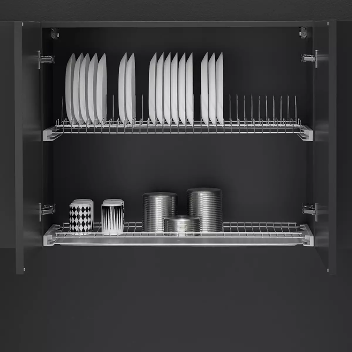 навесной шкаф для посуды размеры