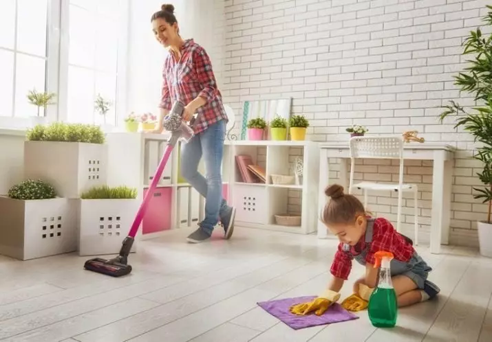 Καθαρισμός στο διαμέρισμα: Πώς να αφαιρέσετε στα δωμάτια και πού να ξεκινήσετε; Γρήγορο καθημερινό και εβδομαδιαίο καθαρισμό. Πώς να κάνετε ένα σχέδιο και να το περάσετε σωστά με τα χέρια σας; 11069_15