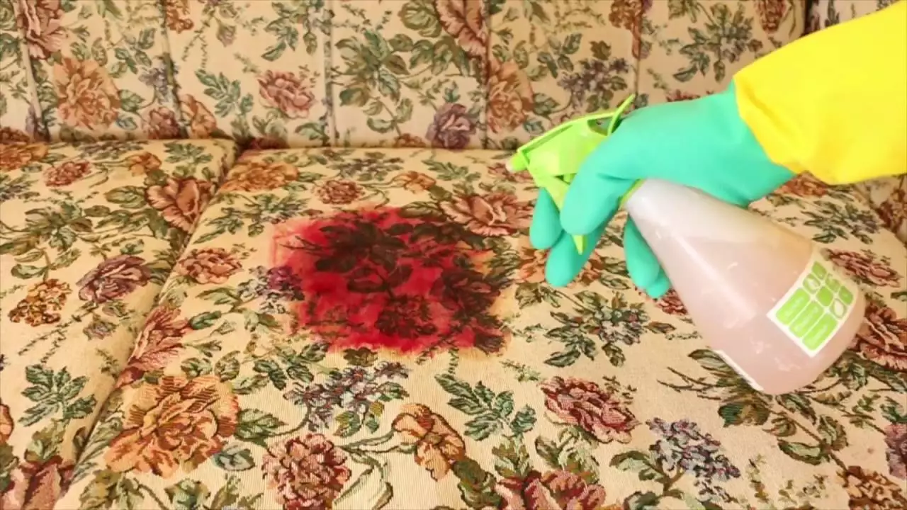 Sohvan puhdistaminen kotona (50 kuvaa): Kuinka nopeasti ja tehokkaasti puhdistaa kudoksen verhoilu likaa ja liu'uta omalla kädellään? 11092_19